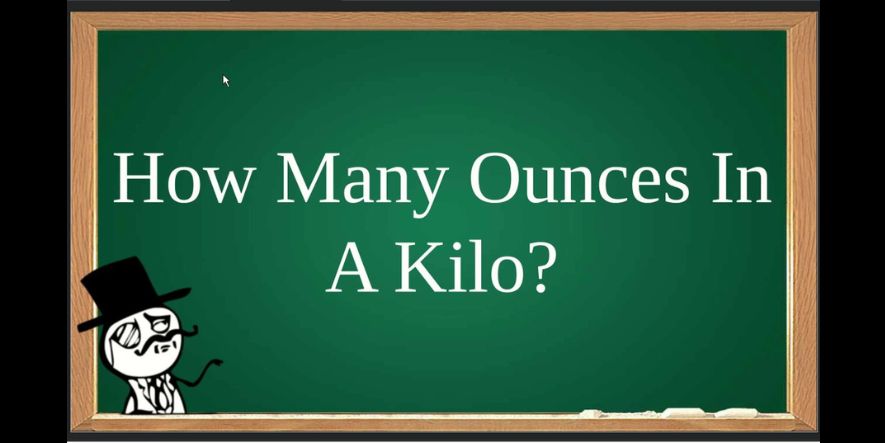 easy chart showing how many ounces in a kilo